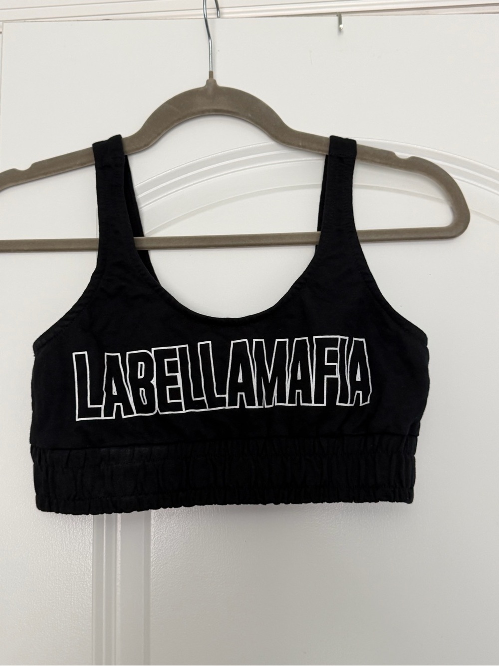 Black Logo Sports Bra